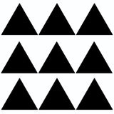 30x Customizable Triangle Shape Decal Set - Vinyl Car Window and Bumper Stickers