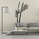 Bamboo Wall Decal | Minimalist Bamboo Plant Wall Art | Removable Zen Wall Sticker for Living Room Office Bedroom | Asian-Inspired Wall Decor