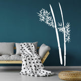Bamboo Wall Decal | Minimalist Bamboo Plant Wall Art | Removable Zen Wall Sticker for Living Room Office Bedroom | Asian-Inspired Wall Decor