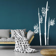 Minimalist bamboo stem wall decal shown in an alternate interior view without promotional text.
