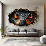 Fantasy dragon eyes wall decal shown in an alternate clean product view.