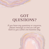 Got questions? Contact us for concerns, and we'll respond within one business day.