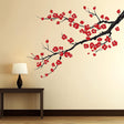 Plum Blossom Wall Decal | Chinese Sakura Branch Vinyl Sticker | Asian-Inspired Home Decor | Elegant Floral Mural | Peel & Stick