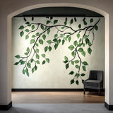 Branch and Leaves Wall Decal | Elegant Botanical Wall Sticker Art | Removable Tree Branch Wall Sticker for Living Room or Bedroom