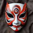 Ninja Cosplay Japanese Fox Warrior Mask | 3D Printed Samurai Anime Inspired Mask | Demon Warrior Halloween Cosplay Mask | Shinobi Mask