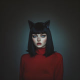 Cat Ears Headband | 3D Printed Cat Ear Headdress | Gothic Cosplay Ears