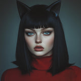 Cat Ears Headband | 3D Printed Cat Ear Headdress | Gothic Cosplay Ears