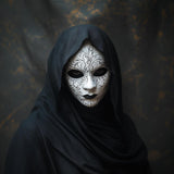 Gothic Masquerade Ornate Phantom Mask | 3D Printed Horror Cosplay Womens Costume Mask | Venetian Inspired Face Mask | Dark Fantasy Mask