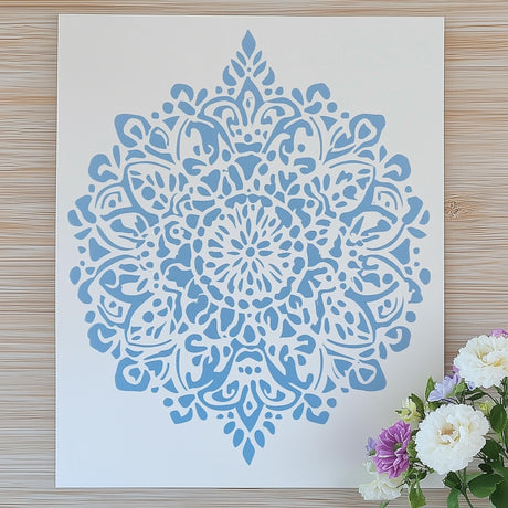 Mandala Stencil | 3D Printed Craft Stencil | DIY Wall Painting Stencil | Scrapbooking Stencil | Reusable Pattern Stencil Home Decor Stencil