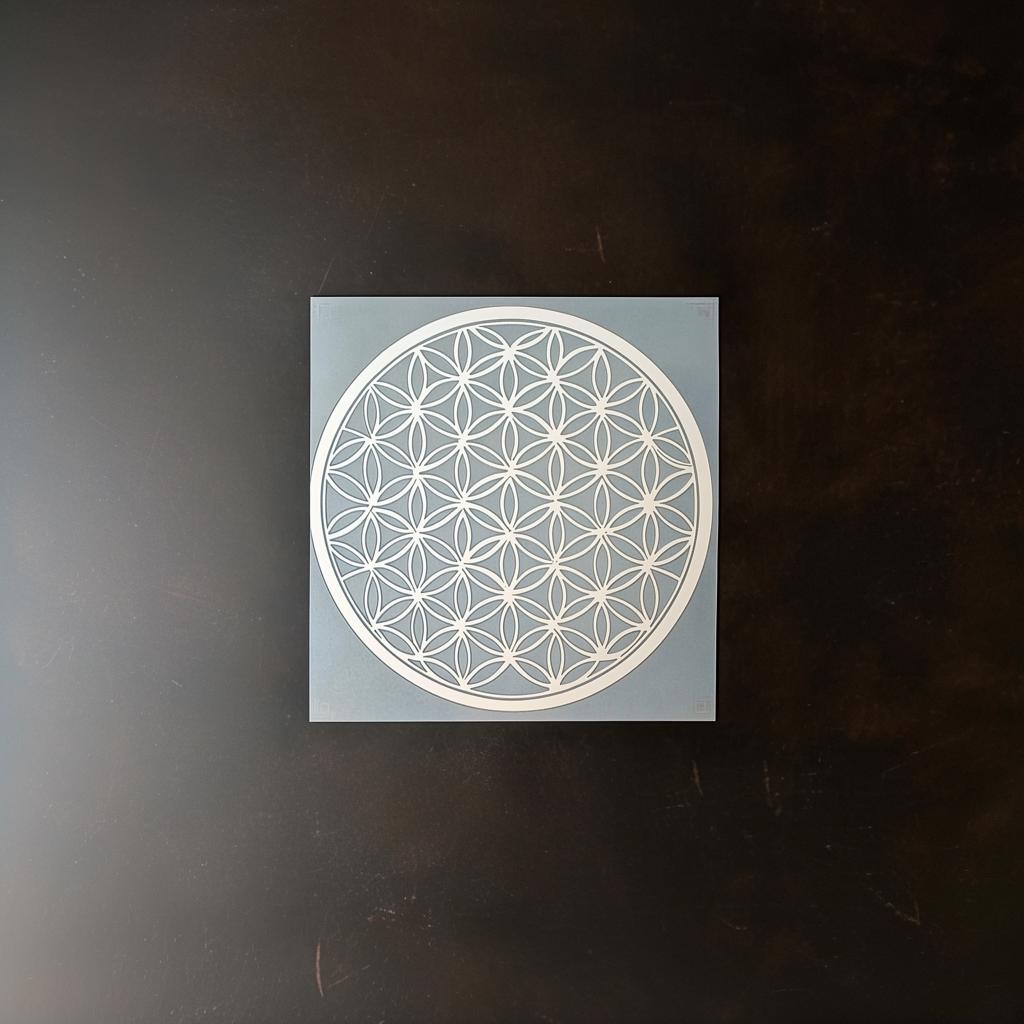 Flower of Life Stencil | 3D Printed Sacred Geometry Stencil | DIY Wall Painting Stencil | Home Decor Stencil | Reusable Craft Stencil