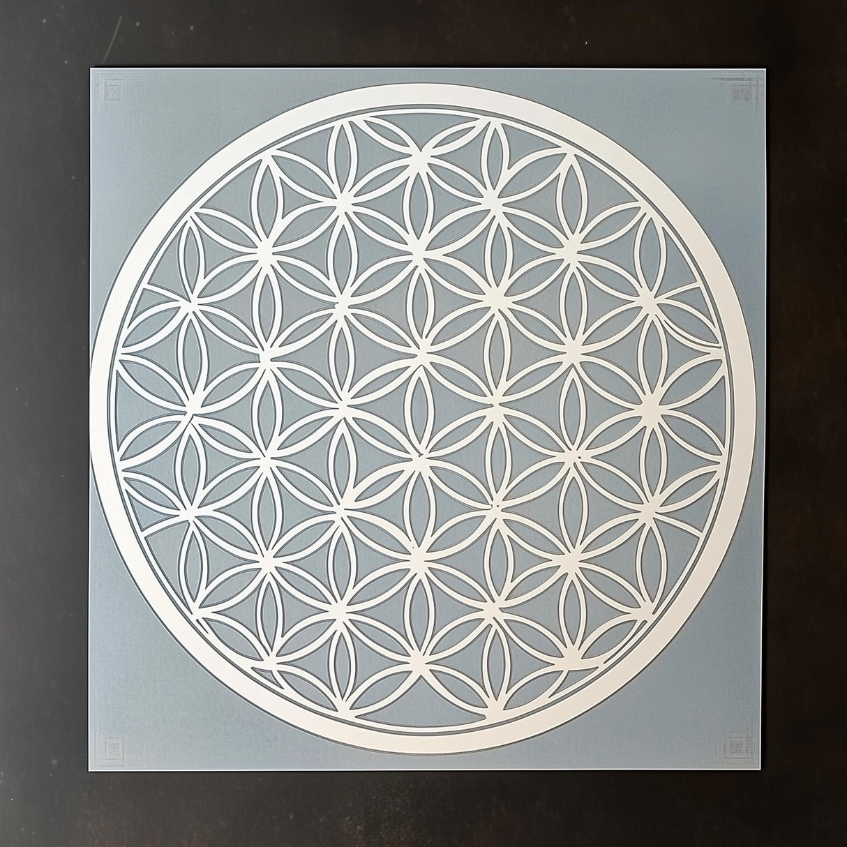 Flower of Life Stencil | 3D Printed Sacred Geometry Stencil | DIY Wall Painting Stencil | Home Decor Stencil | Reusable Craft Stencil