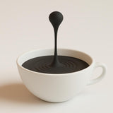 3D Printed Coffee Art | Floating Coffee Drop Sculpture Optical Illusion Desk Decor | Coffee Bar Display Coffee Lover Gift | Barista Decor