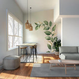 Large Vine Leaf Wall Decal | Botanical Wall Art | Greenery Wall Sticker | Removable Vinyl Mural for Kitchen, Dining Room, or Entryway Decor