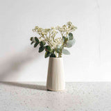 3D Printed Origami Vase | Minimalist Ribbed Vase for Fresh Dried Flowers | Modern Geometric Home Decor | Unique Gift for Her | Table Flower