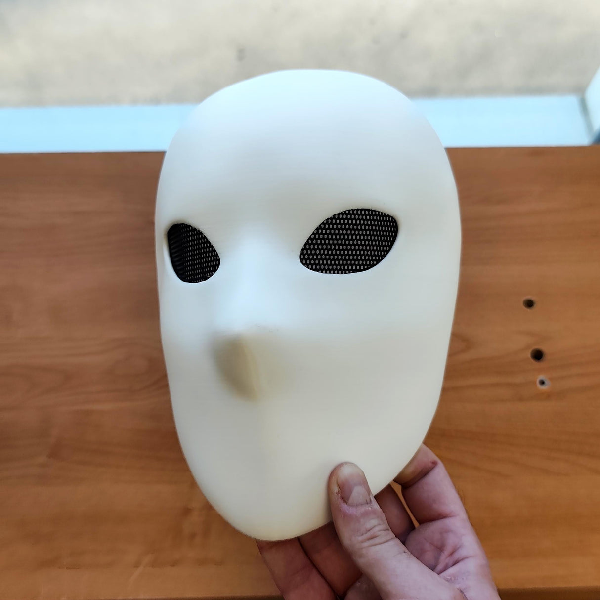 Phantom Mask | Minimalist Faceless Mask | 3D Printed Creepy Halloween Mask | Anonymous Cosplay Haunting Horror Mask | Costume Party Mask