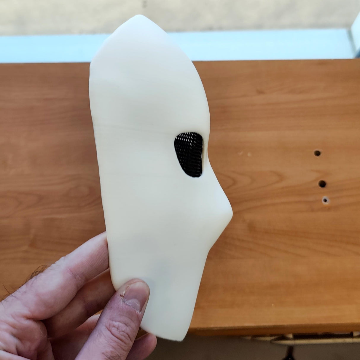 Phantom Mask | Minimalist Faceless Mask | 3D Printed Creepy Halloween Mask | Anonymous Cosplay Haunting Horror Mask | Costume Party Mask