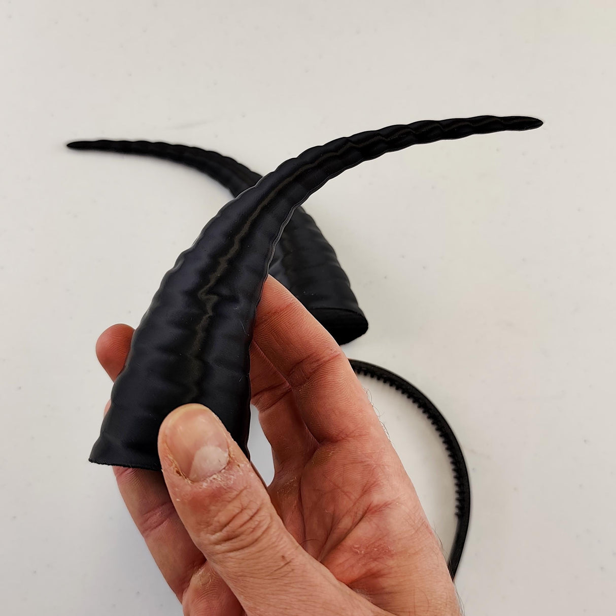 Demon Horns Headpiece | 3D Printed Devil Horns | Gothic Cosplay Costume