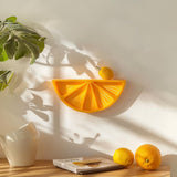 3D Printed Citrus Wall Shelf | Modern Fruit Inspired Floating Shelf Design | Unique Playful Home Decor | Contemporary Kitchen Wall Accent