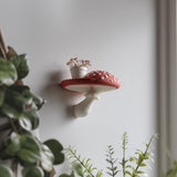 3D Printed Amanita Mushroom Wall Shelf | Fantasy Toadstool Floating Display | Magical 3D Printed Accent for Cottagecore and Cozy Interiors