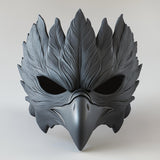 Black Raven Mask | Plague Doctor Cosplay Gothic Bird Mask | 3D Printed Fantasy Warrior Mystical Shaman Mask