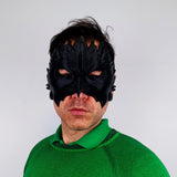 Black Raven Mask | Plague Doctor Cosplay Gothic Bird Mask | 3D Printed Fantasy Warrior Mystical Shaman Mask | Halloween Feathered Beak Mask