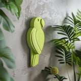 3D Printed Parrot Wall Decor | Modern Stylish Minimalist Tropical Bird Silhouette | Unique 3D Printed Wall Art for Contemporary Interiors