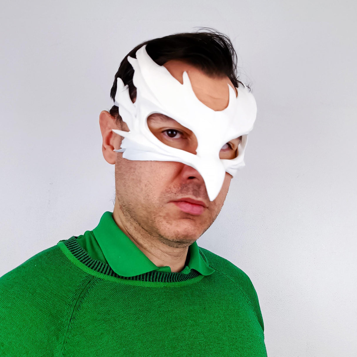 3D Printed Bird Mask | Fantasy Masquerade Elegant Plague Doctor Mask | Mystic Raven Mask