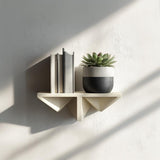 3D Printed Shelf for Books | Decorative Geometric Wall Shelf | Modern Floating Shelf for Plants | Minimalist Home Accent | Unique Wall Decor
