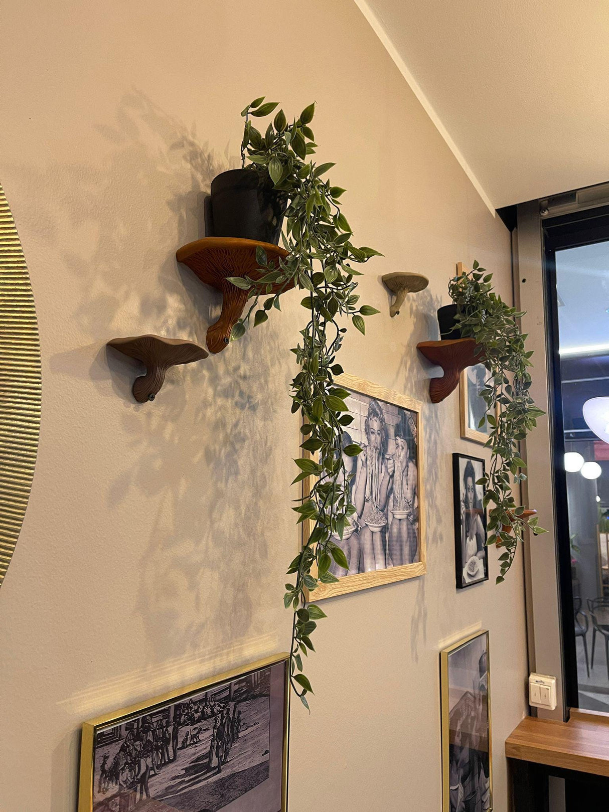 Mushroom Shelf | Floating Wall Shelf Fungi Wall Decor | 3D Printed Modern Home Accent Unique Wall Mounted Shelf