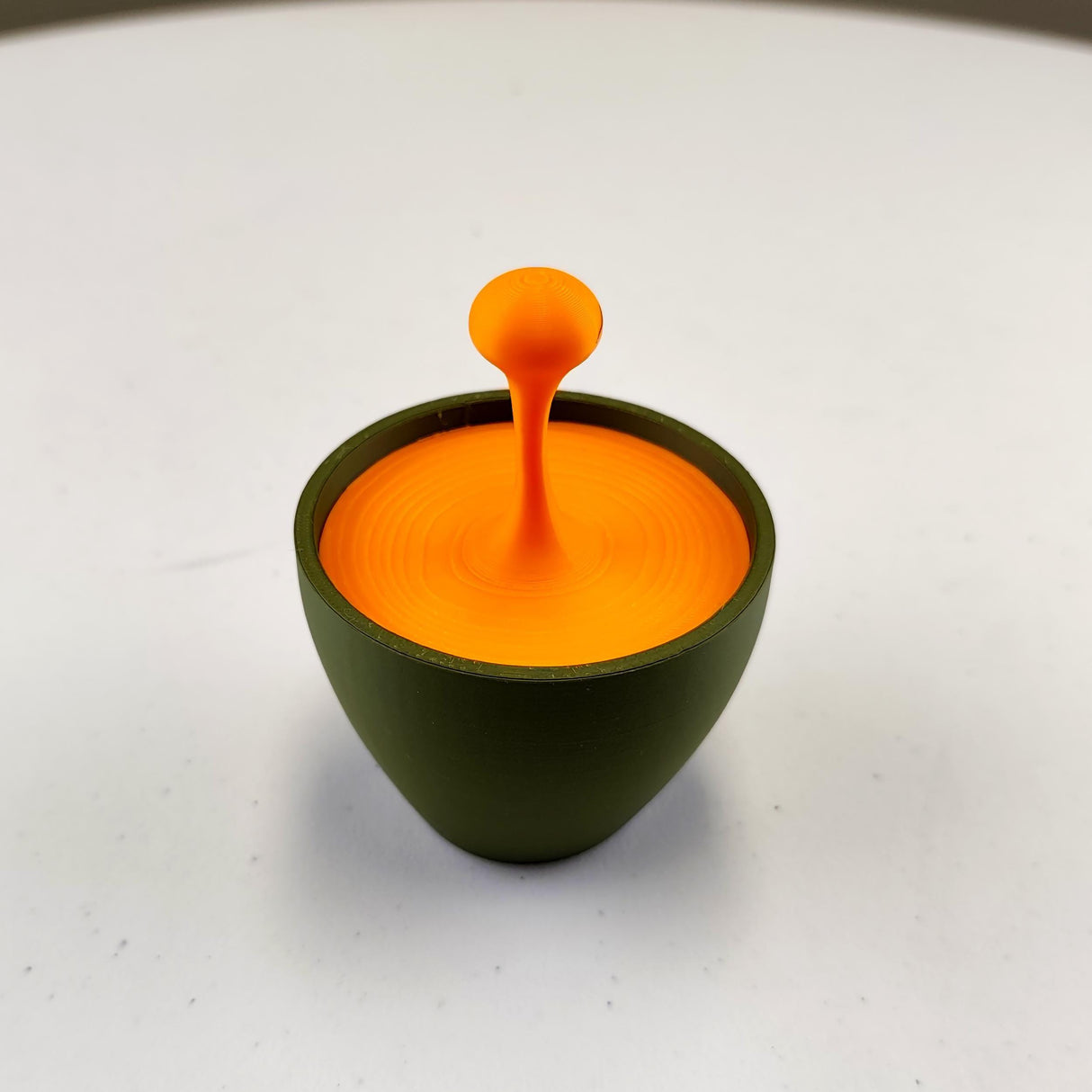 Floating Espresso Macchiato Drop Sculpture | 3D Printed Coffe Cups Art | Unique Coffee Lover Gift