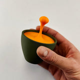 Floating Espresso Macchiato Drop Sculpture | 3D Printed Coffe Cups Art | Unique Coffee Lover Gift