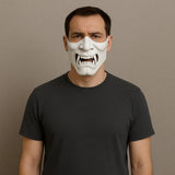 Oni Half Face Mask | 3D Printed Cosplay Mask | Demon Samurai Mask