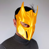 Warrior Samurai Demon Mask | 3D Printed Fantasy Battle Cosplay Armor Mask | Mythical Medieval Knight Mask