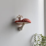 3D Printed Mushroom Wall Shelf | Amanita Toadstool Floating Ledge | Whimsical 3D Printed Wall Decor for Cozy Fantasy Inspired Interiors