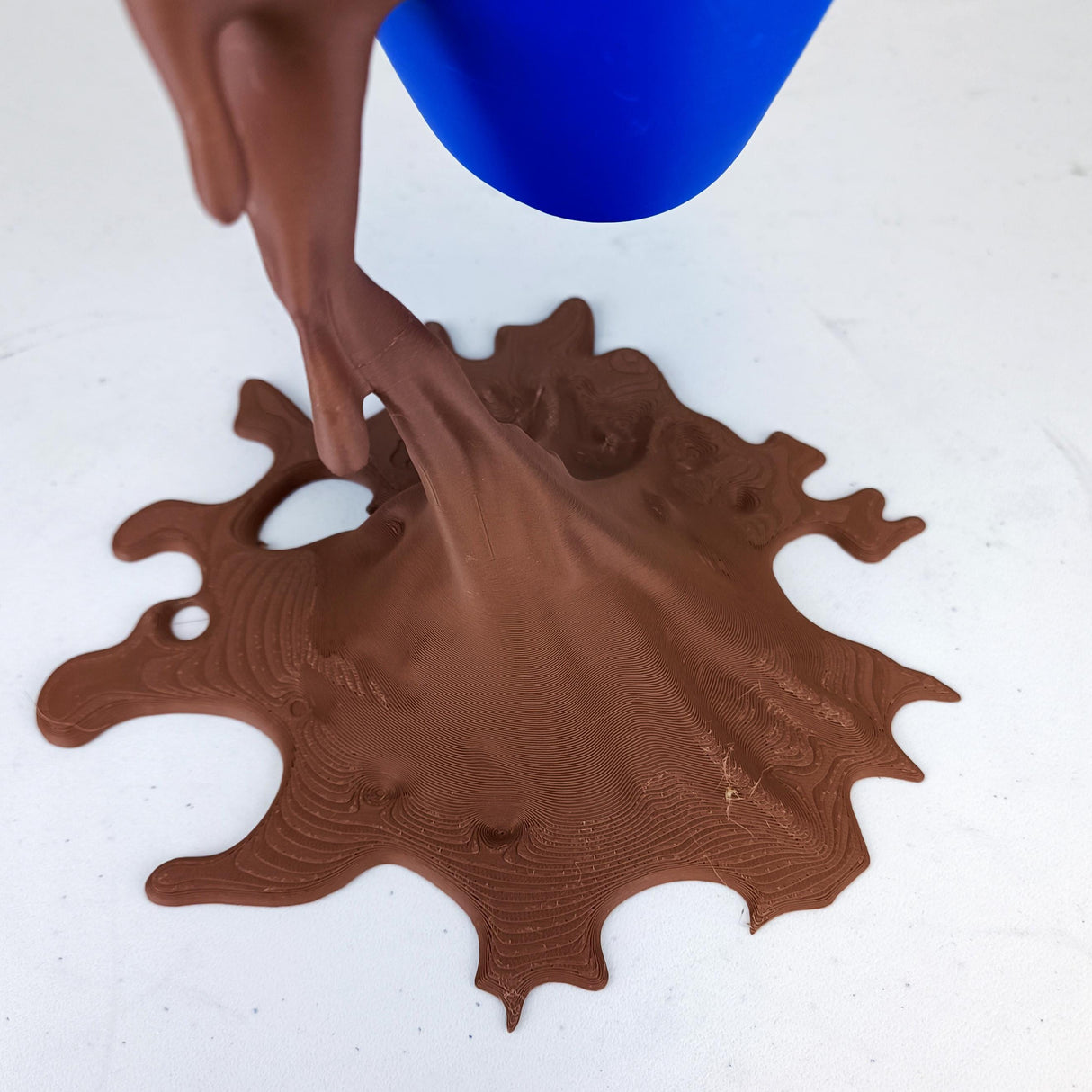 Floating Spilling Coffee Cup | 3D Printed Coffee Illusion Sculpture Kitchen Decor | Coffee Bar Display Optical Illusion Unique Lover Gift