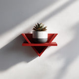 3D Printed Wall Triangle Shelf | Small Plant Display Shelf | Altar Shelf | Mini Shelf | Aesthetic Room Wall Hanging Decor