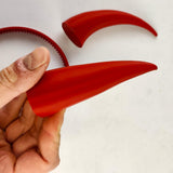 Demon Horns Headpiece | 3D Printed Cosplay Horns | Gothic Costume Accessories | Devil Horns for Halloween | Fantasy LARP Headdress