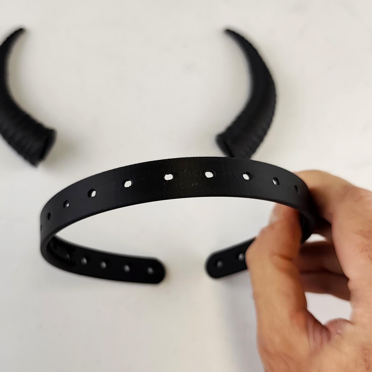 Subtle Demon Horns | 3D Printed Gothic Cosplay Horns | Fantasy Costume Headpiece