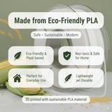 Gothic Wall Mounted Pet Bowl Holder | 3D Printed Raised Feeder Frame for Cat & Small Dog Bowls | Fantasy Home Decor Feeding Station