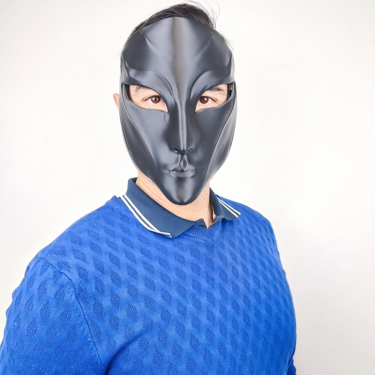 Phantom Assassin Mask | 3D Printed Sci-Fi Cosplay Mask | Stealth Warrior Gothic Horror Mask | Costume Futuristic Masquerade Mask