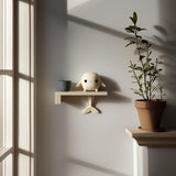 3D Printed Whale Wall Shelf | Minimal Ocean Friend Floating Ledge Display | Cute Modern Room Decor Accent for Kids Rooms and Cozy Interiors