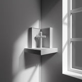 3D Printed Corner Prayer Wall Shelf | Minimal Cross Shrine Decor | Modern Home Altar Accent for Hallways Living Rooms and Cozy Interiors