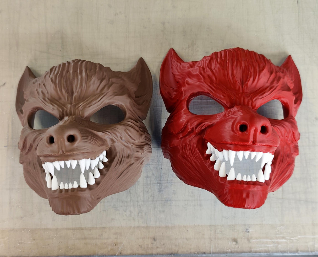 Werewolf Cosplay Mask | 3D Printed Horror Mask | Halloween Costume Mask | Scary Wolf Mask | Gift for Him | Full Face Masks