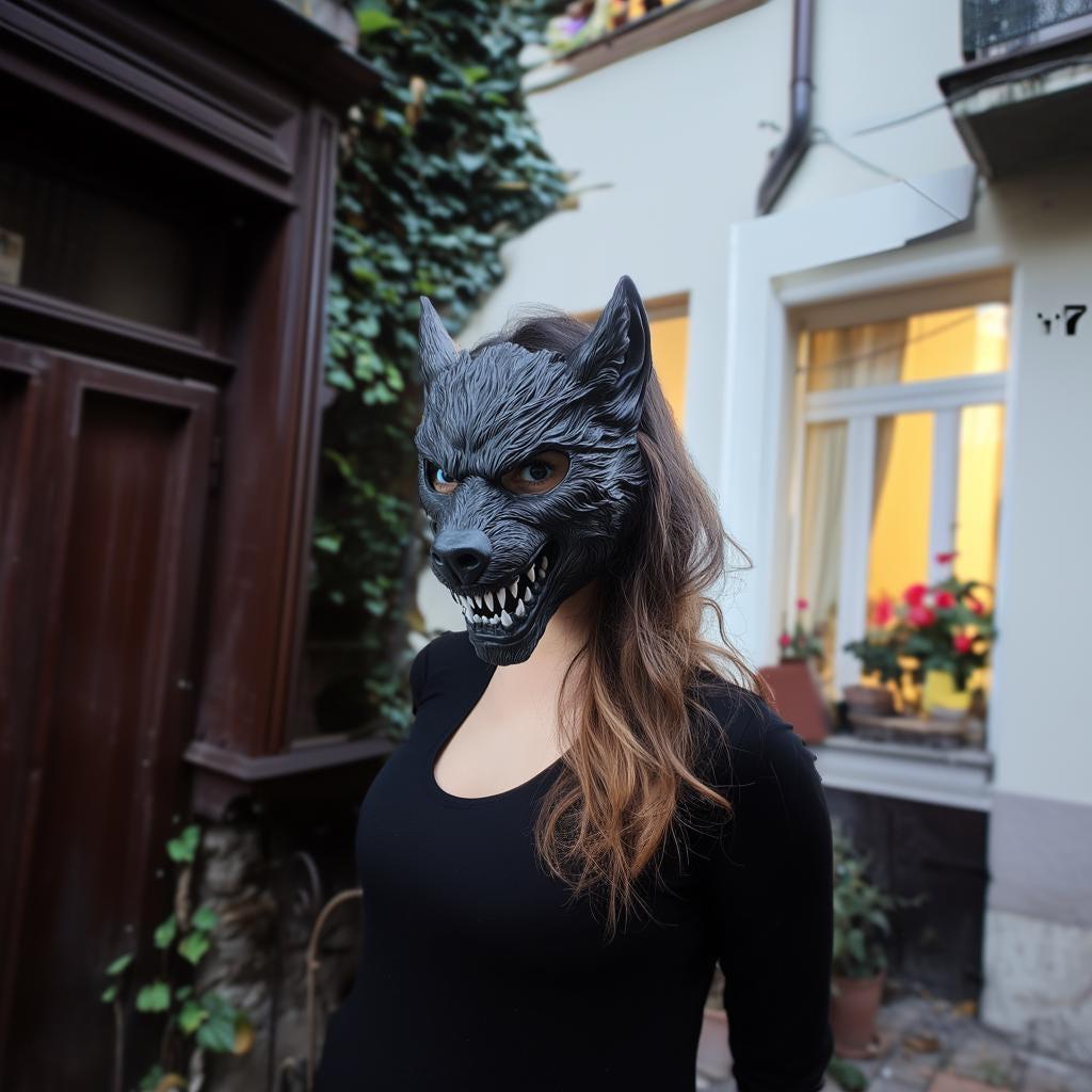 Werewolf Cosplay Mask | 3D Printed Horror Mask | Halloween Costume Mask | Scary Wolf Mask | Gift for Him | Full Face Masks