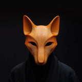3D Printed Fox Mask | Modern Animal Face Sculpture | Unique Cosplay Prop for Adults | Minimalist Costume and Art Decor Accessory