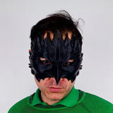 Black Raven Mask | Plague Doctor Cosplay Gothic Bird Mask | 3D Printed Fantasy Warrior Mystical Shaman Mask