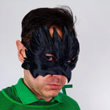Black Raven Mask | Plague Doctor Cosplay Gothic Bird Mask | 3D Printed Fantasy Warrior Mystical Shaman Mask | Halloween Feathered Beak Mask