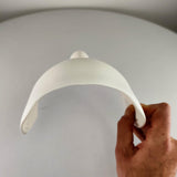 3D Printed Half Face Mask for Cosplay | DIY Painting Costume Design Masks | White Lightweight Craft Base for Halloween, Theater Art Projects