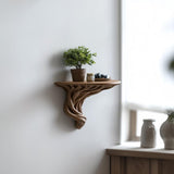 Tree Root Wall Shelf | Organic 3D Printed Floating Shelf | Boho Wall Decor | Rustic Plant Display Ledge | Nature Inspired Wall Accent