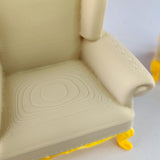 Dollhouse Victorian Armchair & Ottoman | 1:12 Scale Miniature Furniture | 3D Printed Elegant Dollhouse Chair